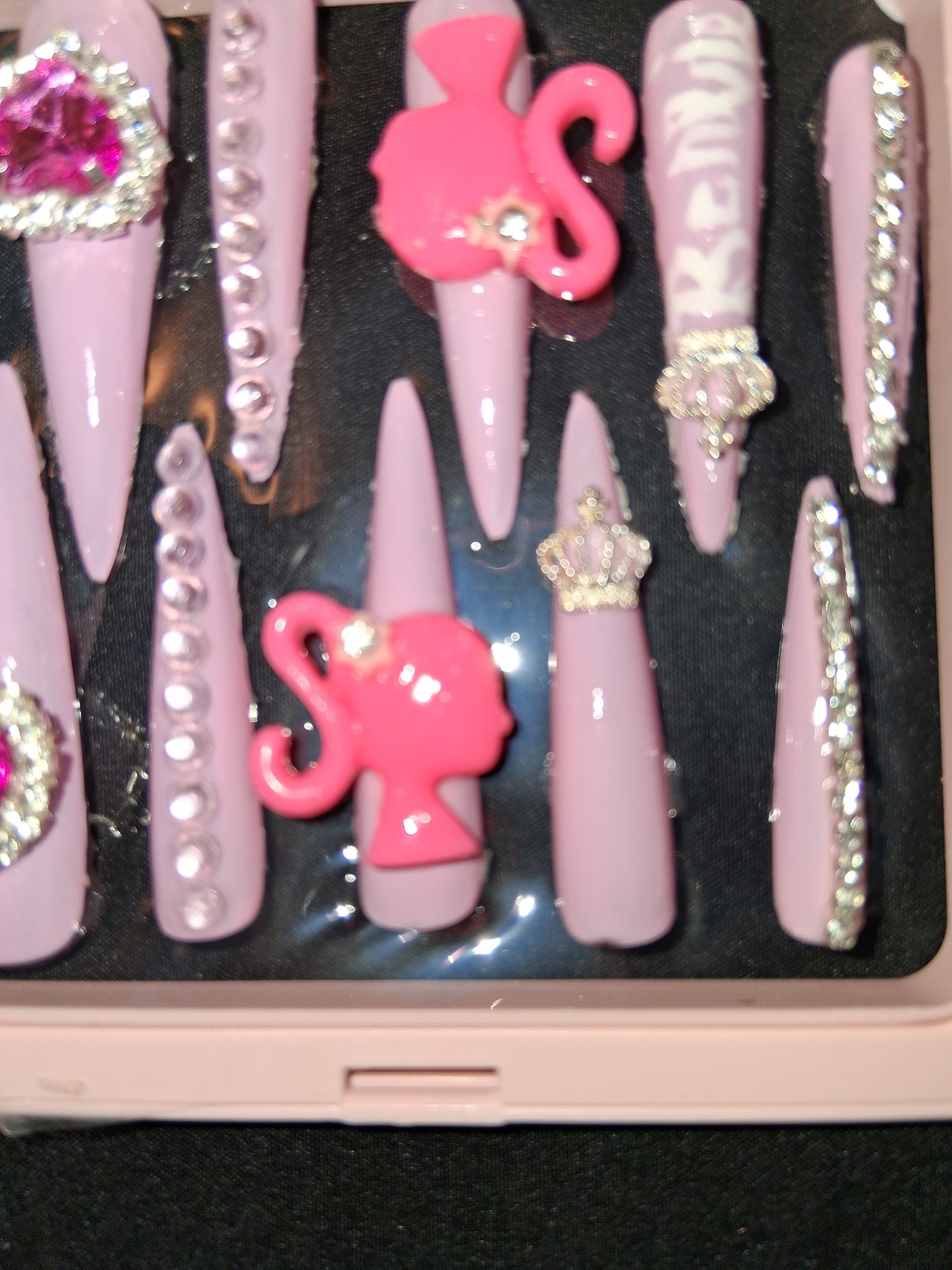 COCOMONEY NAILS CUSTOM 1 OF 1 GLUE ON PRESS ON COMES WITH FREE GIFTS #p51