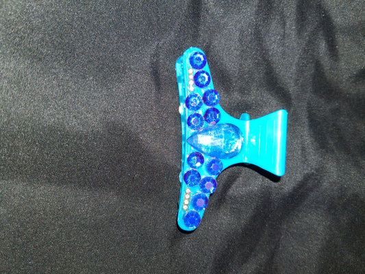 COCOMONEY HAIR CLIP 3INCH CUSTOM 1 OF A KIND PIECE with gemstones