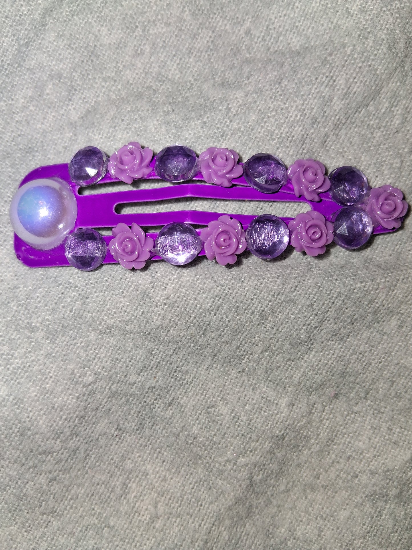 COCOMONEY HAIR CLIP 3INCH CUSTOM 1 OF A KIND PIECE with gemstones