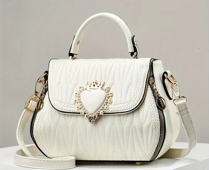 COCOMONEY HANDBAG PURSES QUEEN HEART DESIGN