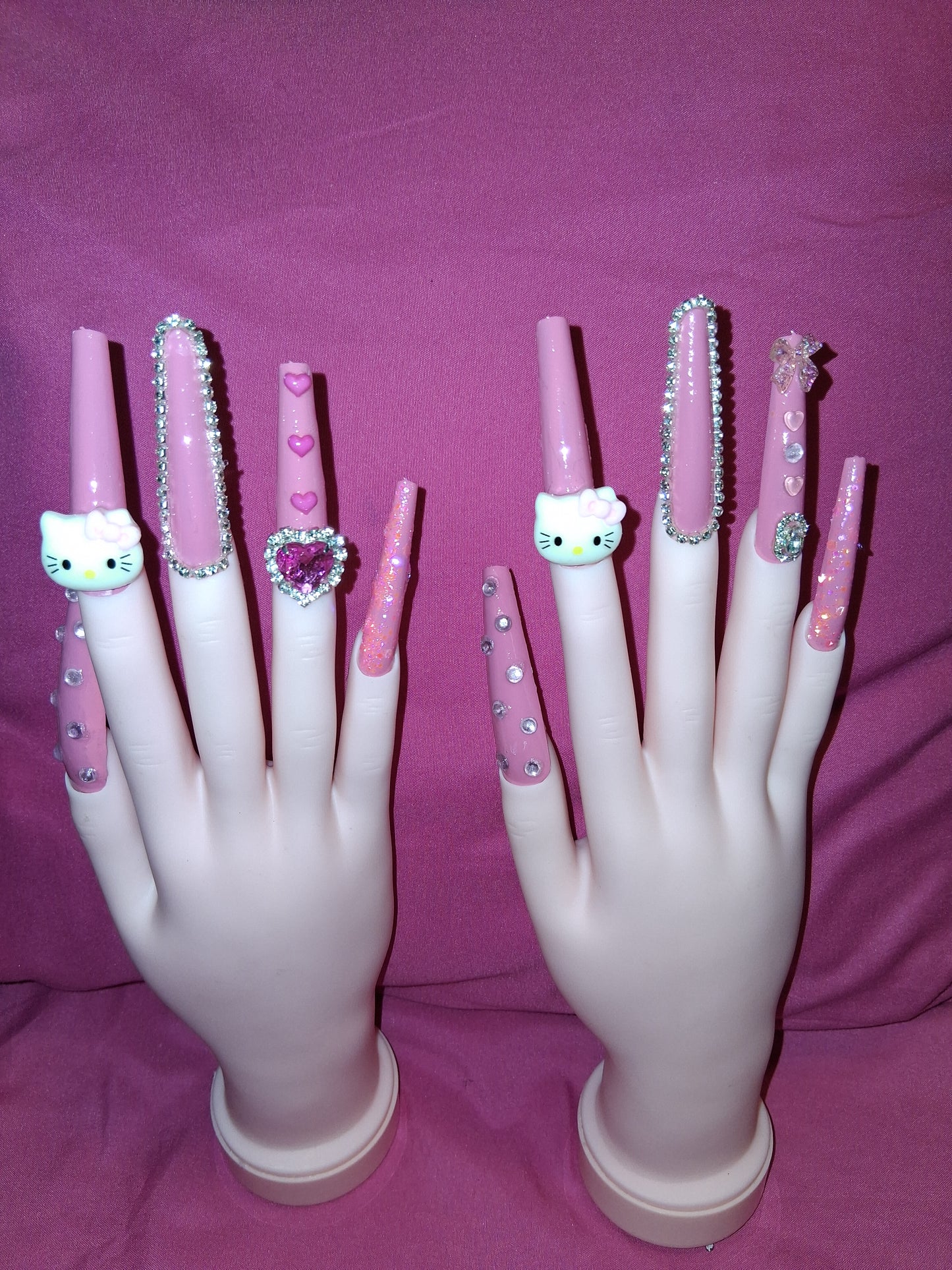 COCOMONEY NAILS CUSTOM 1 OF 1 GLUE ON PRESS ON COMES WITH FREE GIFTS #o51
