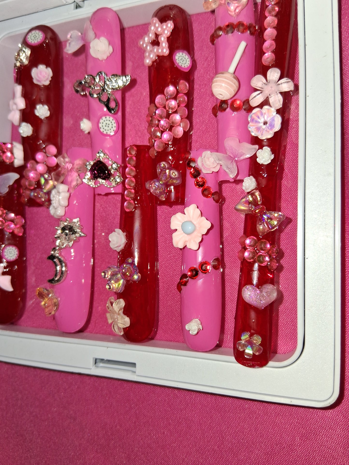 COCOMONEY NAILS CUSTOM 1 OF 1 GLUE ON PRESS ON COMES WITH FREE GIFTS #p66