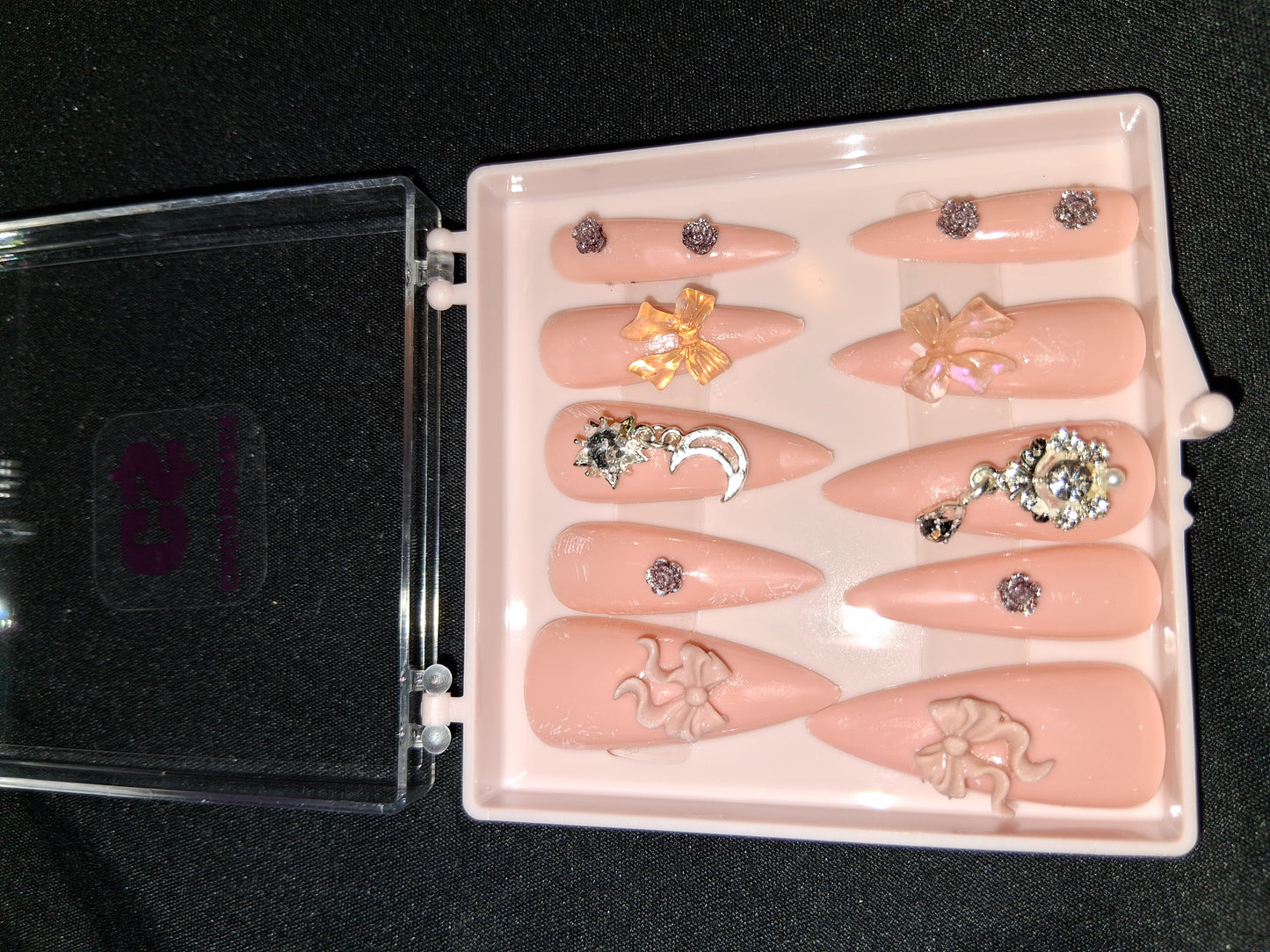 COCOMONEY NAILS CUSTOM ONE OF A KIND PIECES WITH NAIL BAG AND FREE GIFTS
