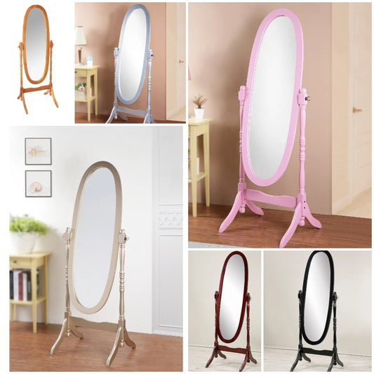 Queen Anna Style Floor Cheval Mirror,