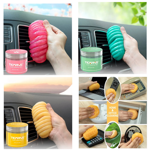 3pk Cleaning Gel Car Detailing Putty Car Cleaning Putty Gel Auto Detailing Tools Car Interior Cleaner Car Cleaning Kits Cleaning Slime Keyboard Cleaner