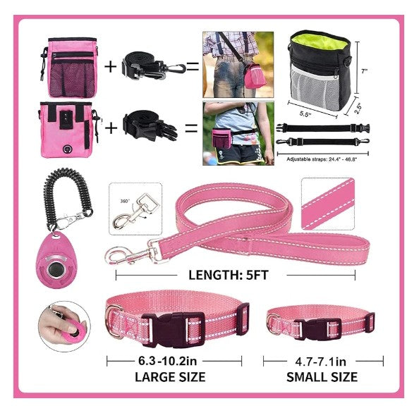 39-Piece Set of Puppy Essentials and Dog Stuff.Includes Dog Leash, Toys, Bowl, Brushes,and More.Perfect Welcome Home Present for Your New Puppies