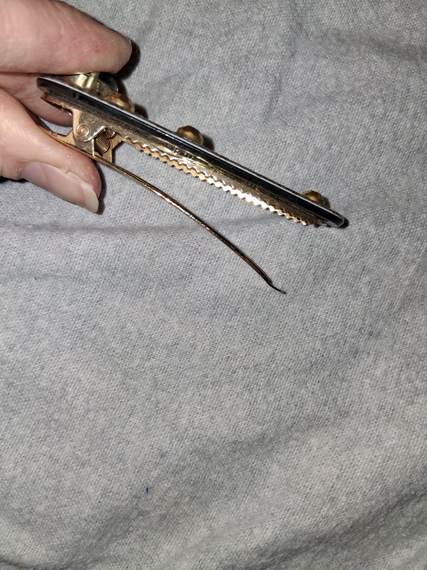 COCOMONEY HAIR CLIP 3INCH CUSTOM 1 OF A KIND PIECE with gemstones