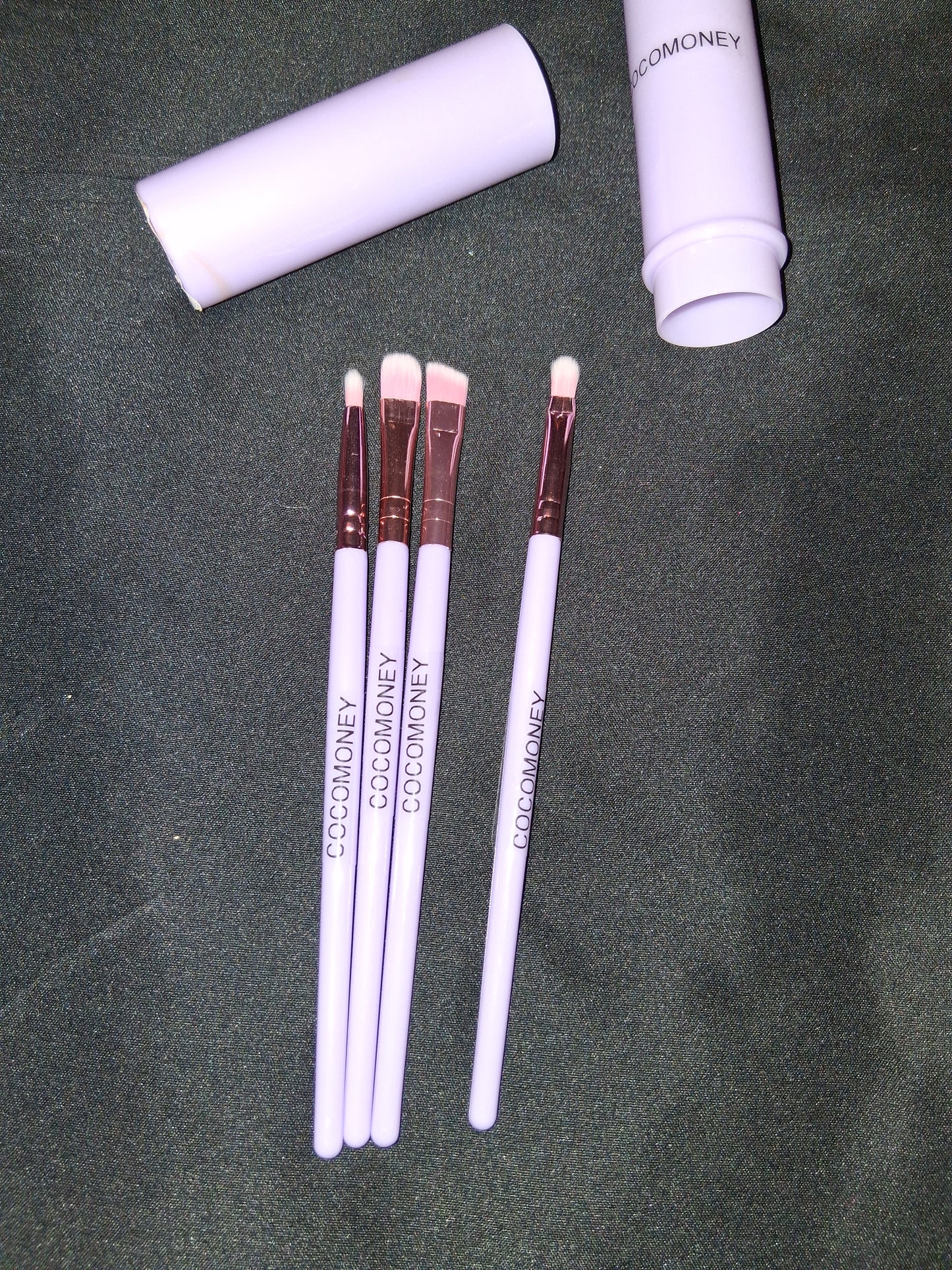 COCOMONEY MAKEUP BRUSH SET 5PC purple minis with free gift π
