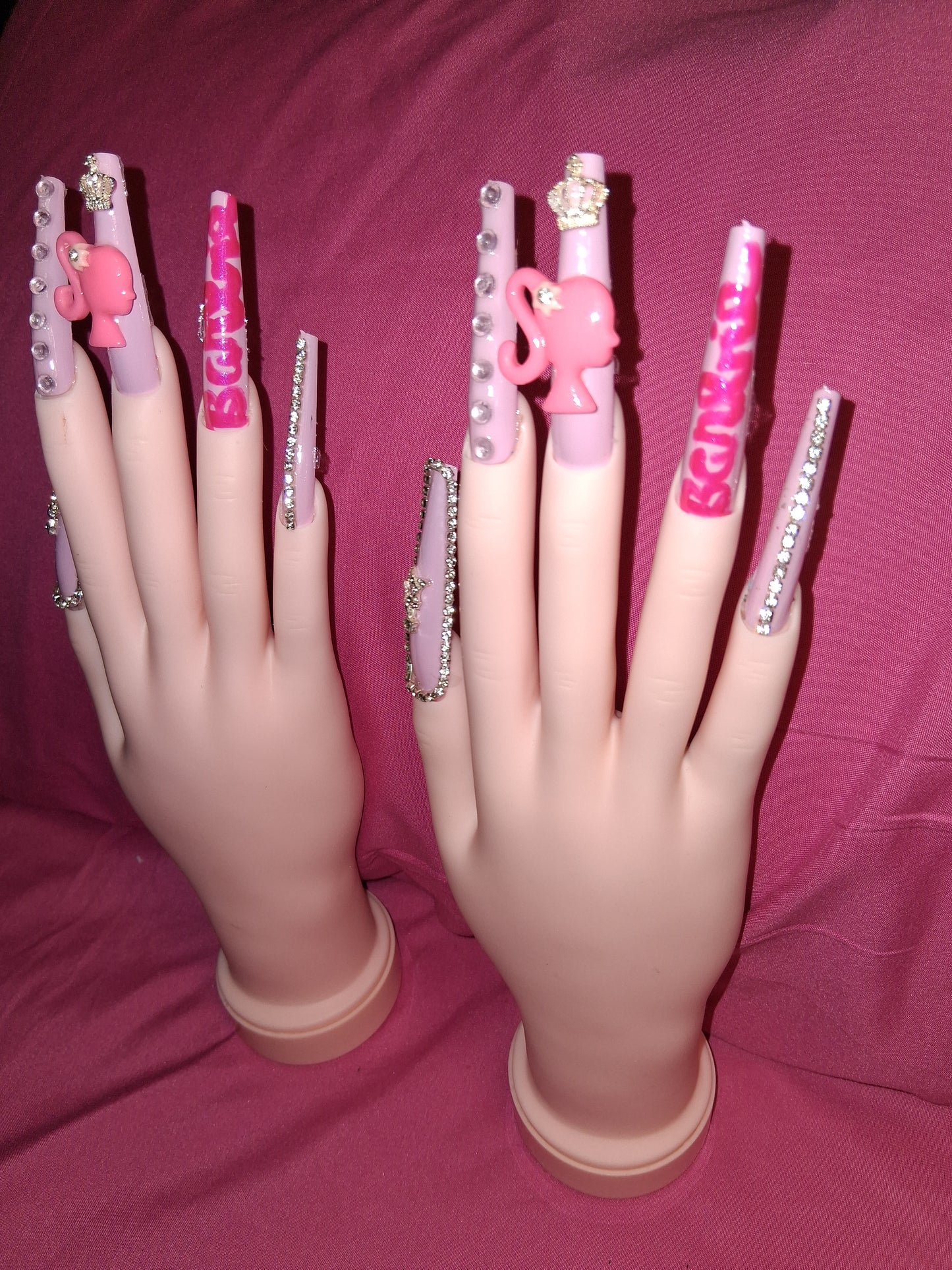 COCOMONEY NAILS CUSTOM 1 OF 1 GLUE ON PRESS ON COMES WITH FREE GIFTS #o31