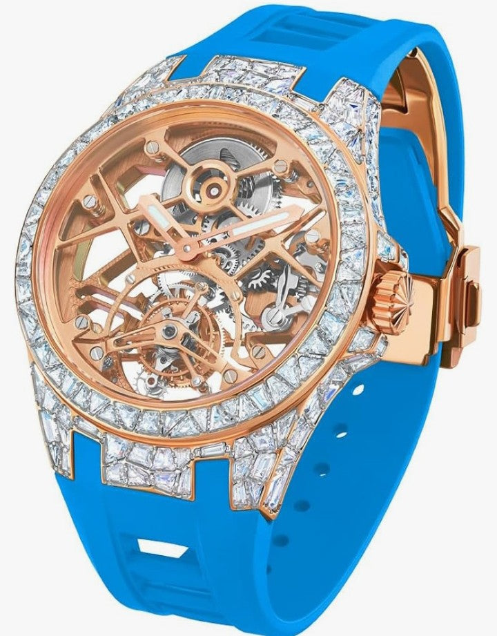 HEMUDU Crystal Luxury for Men Watches Real Tourbillon Brilliant Hollowing Dial Luminous Diamonds Case Women