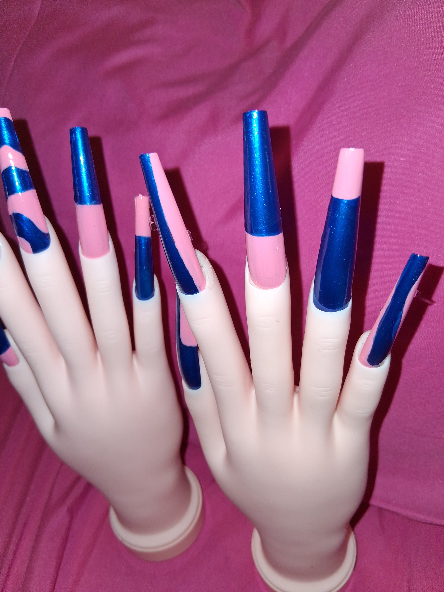 COCOMONEY NAILS CUSTOM 1 OF 1 GLUE ON PRESS ON COMES WITH FREE GIFTS #o75