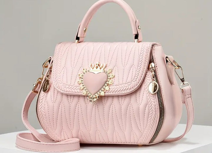 COCOMONEY HANDBAG PURSES QUEEN HEART DESIGN