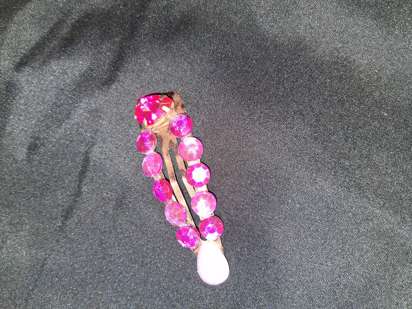 COCOMONEY HAIR CLIP 3INCH CUSTOM 1 OF A KIND PIECE with gemstones