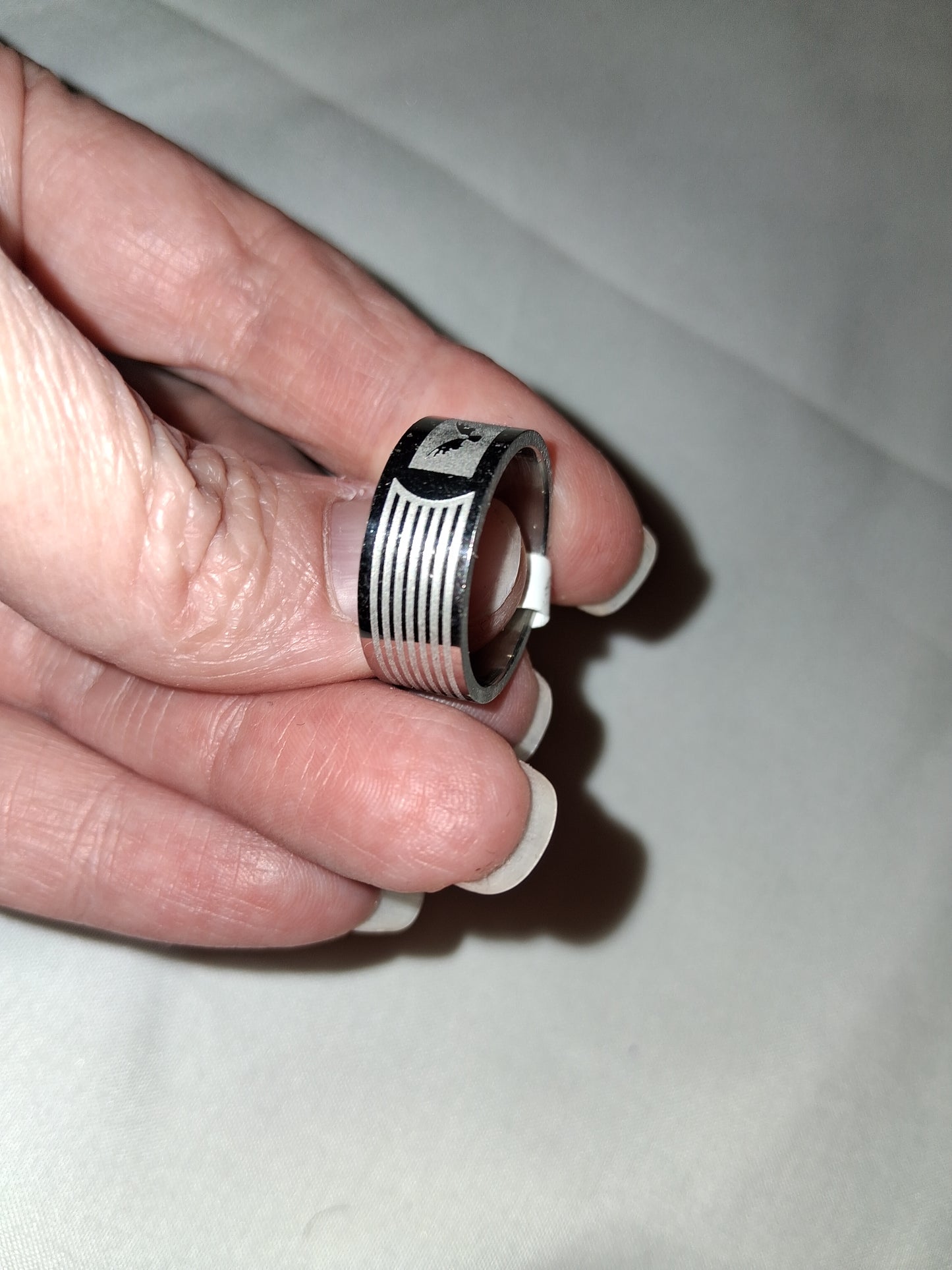 COCOMONEY Men's ring costume jewelry size 8 stainless steel