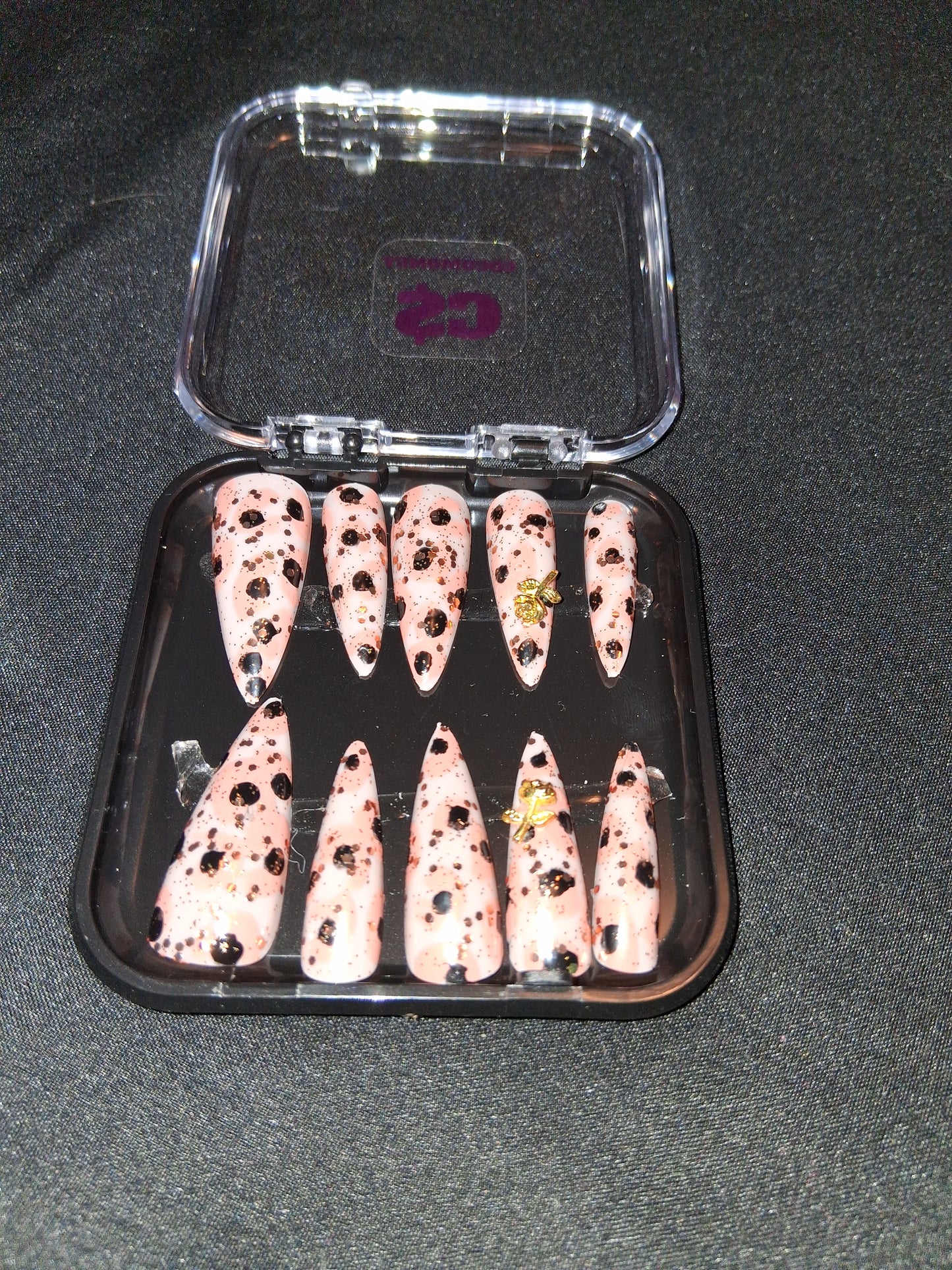COCOMONEY NAILS CUSTOM ONE OF A KIND PIECES WITH NAIL BAG AND FREE GIFTS