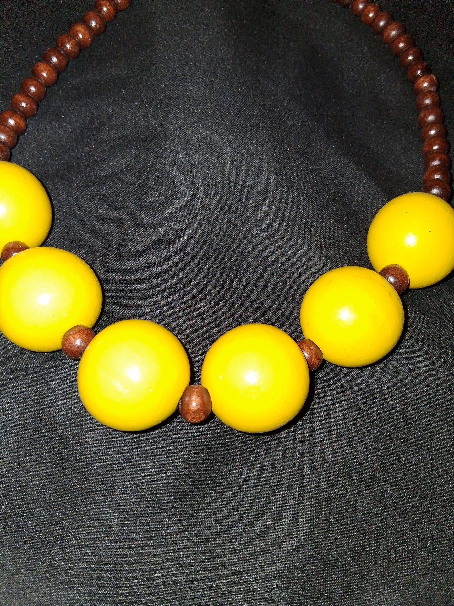 COCOMONEY NECKLACE WOOD 21IN