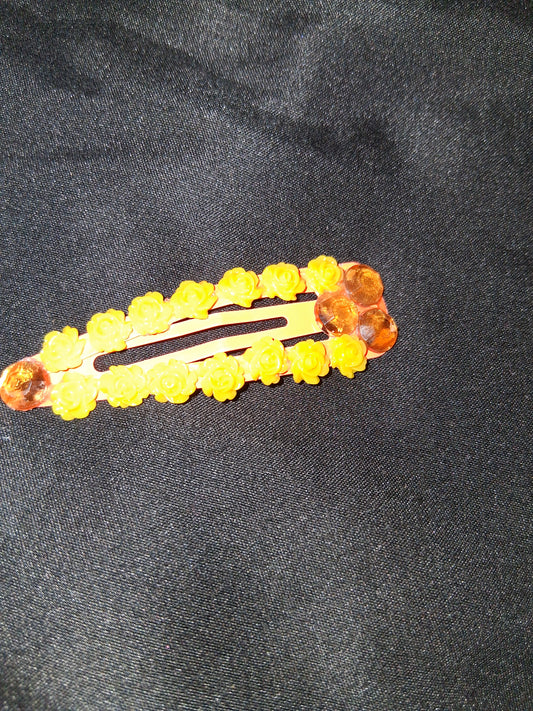 COCOMONEY HAIR CLIP 3INCH CUSTOM 1 OF A KIND PIECE with gemstones