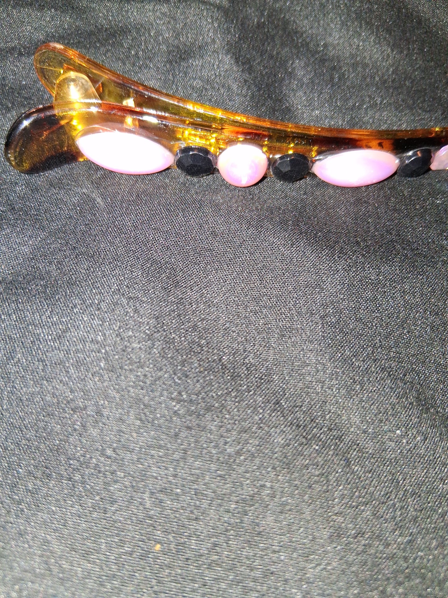 COCOMONEY HAIR CLIP 3INCH CUSTOM 1 OF A KIND PIECE with gemstones