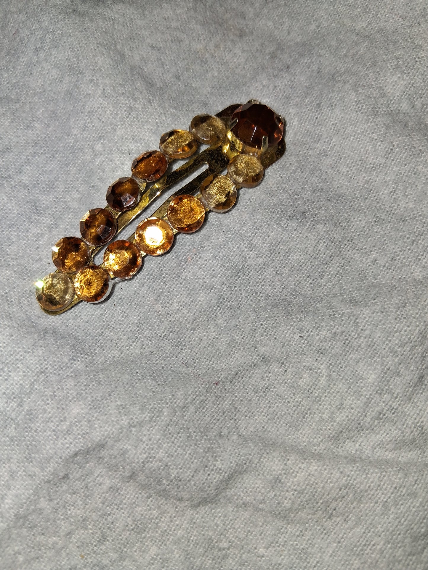COCOMONEY HAIR CLIP 3INCH CUSTOM 1 OF A KIND PIECE with gemstones