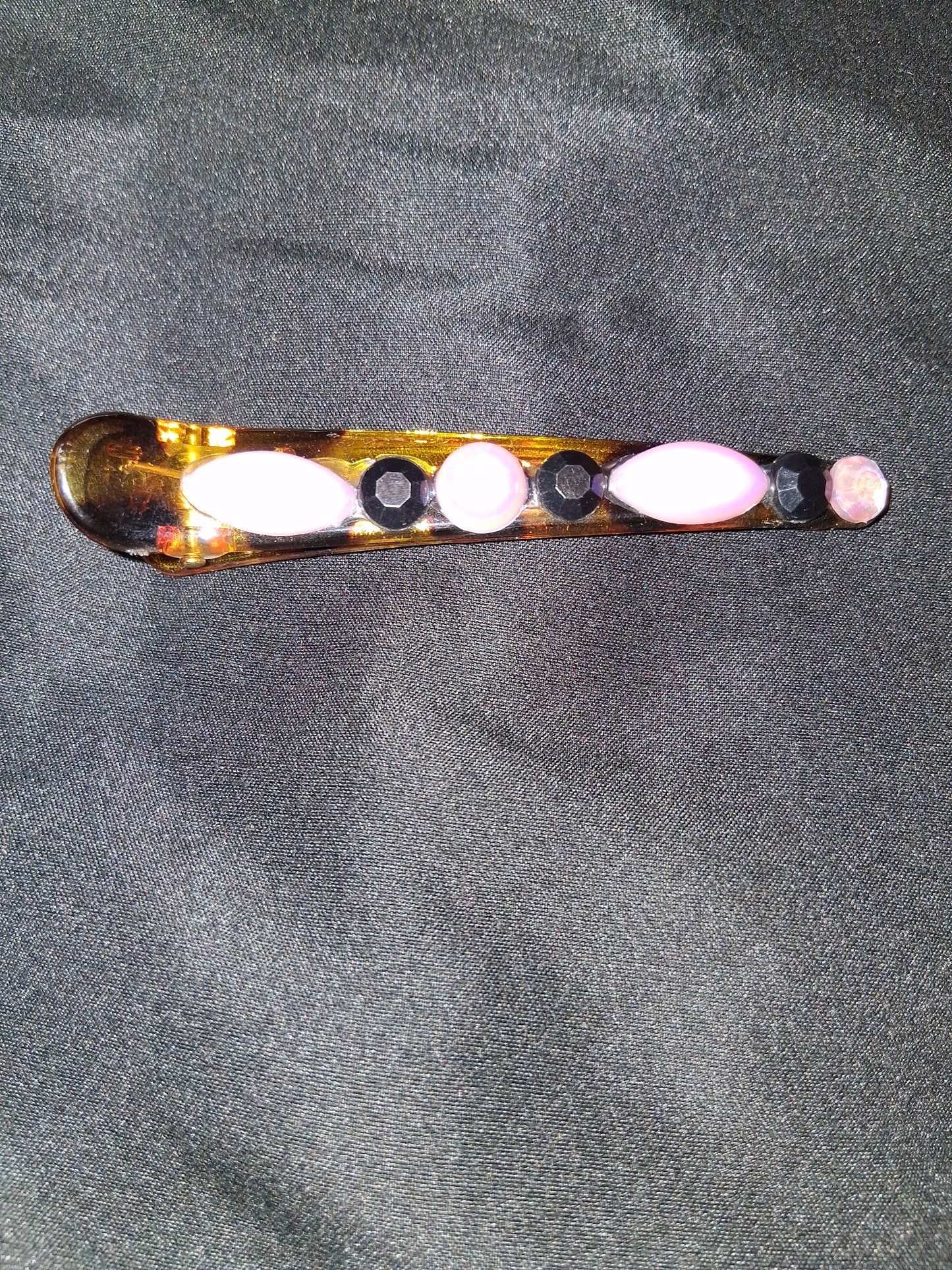 COCOMONEY HAIR CLIP 3INCH CUSTOM 1 OF A KIND PIECE with gemstones