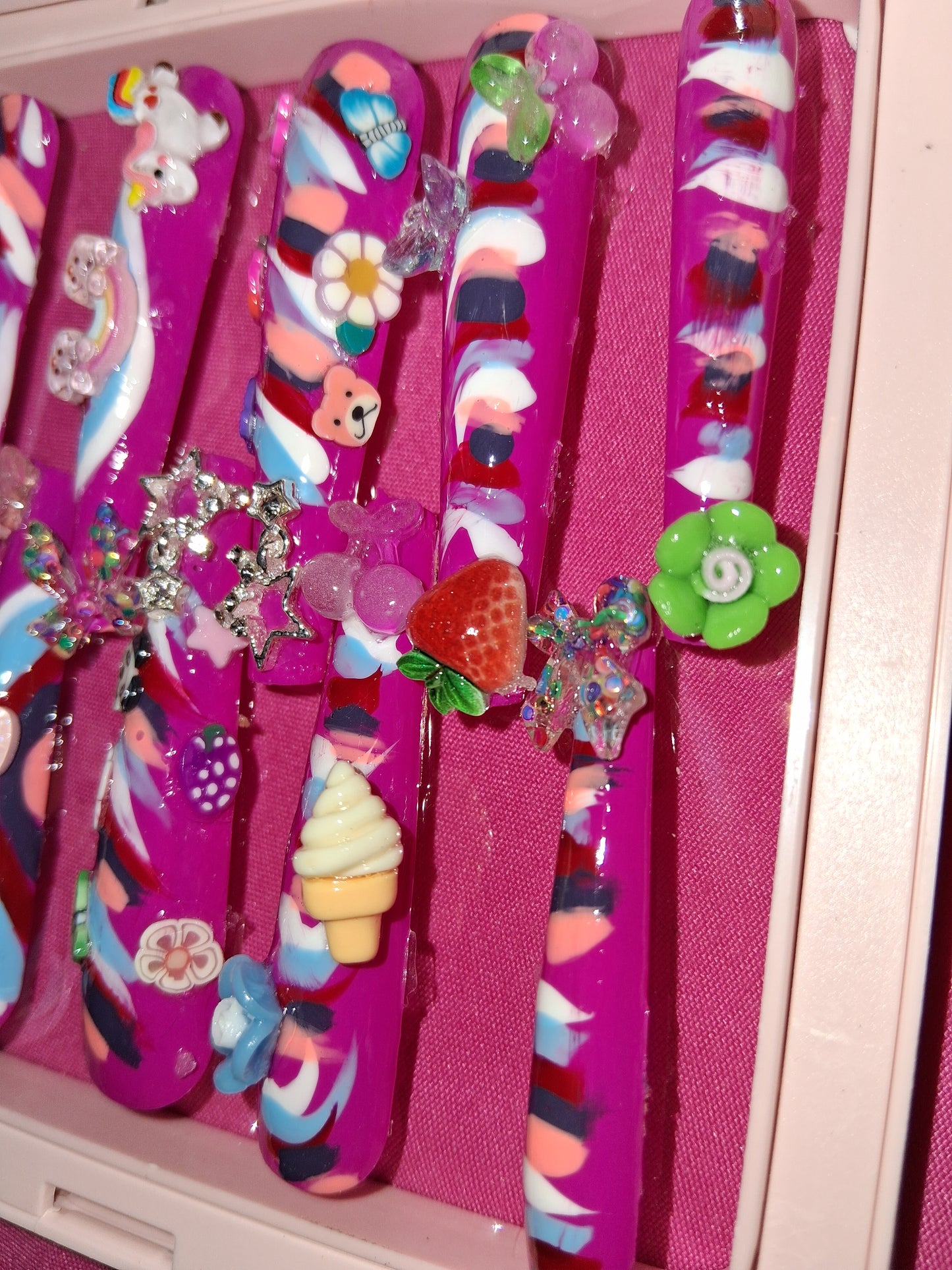 COCOMONEY NAILS CUSTOM 1 OF 1 GLUE ON PRESS ON COMES WITH FREE GIFTS #p1