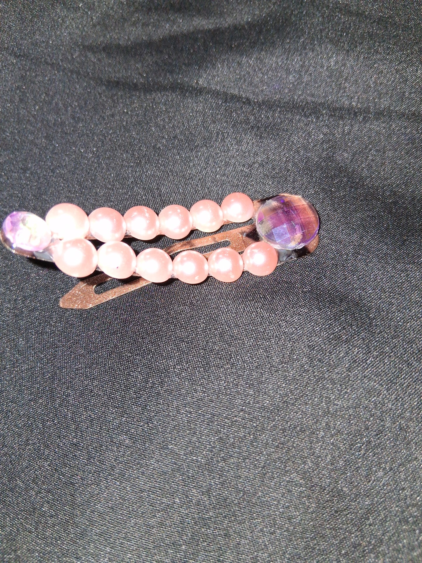 COCOMONEY HAIR CLIP 3INCH CUSTOM 1 OF A KIND PIECE with gemstones