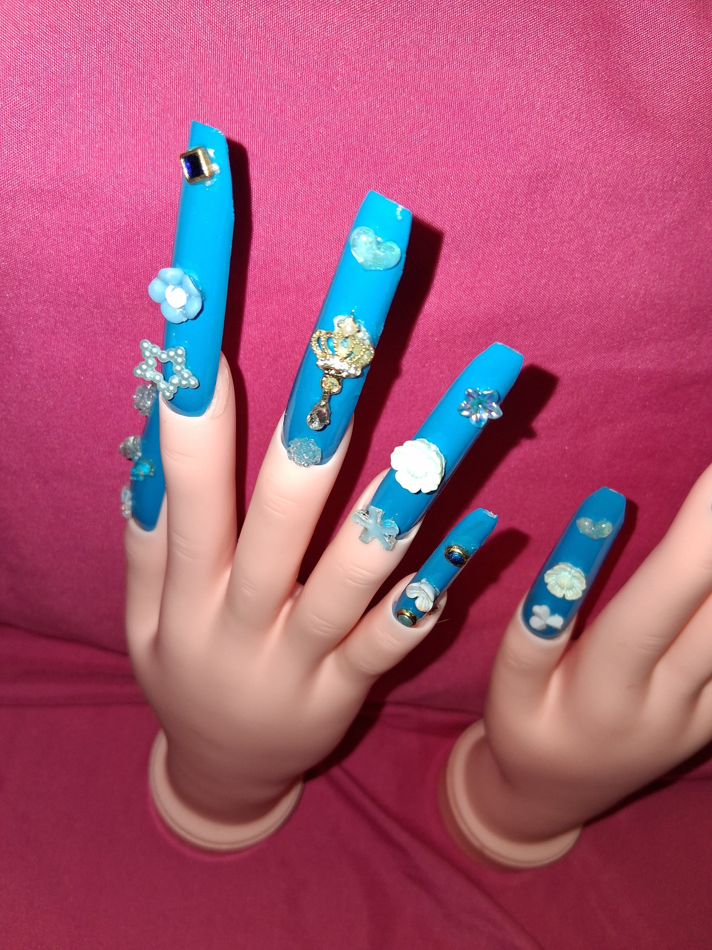 COCOMONEY NAILS CUSTOM 1 OF 1 GLUE ON PRESS ON COMES WITH FREE GIFTS #o5