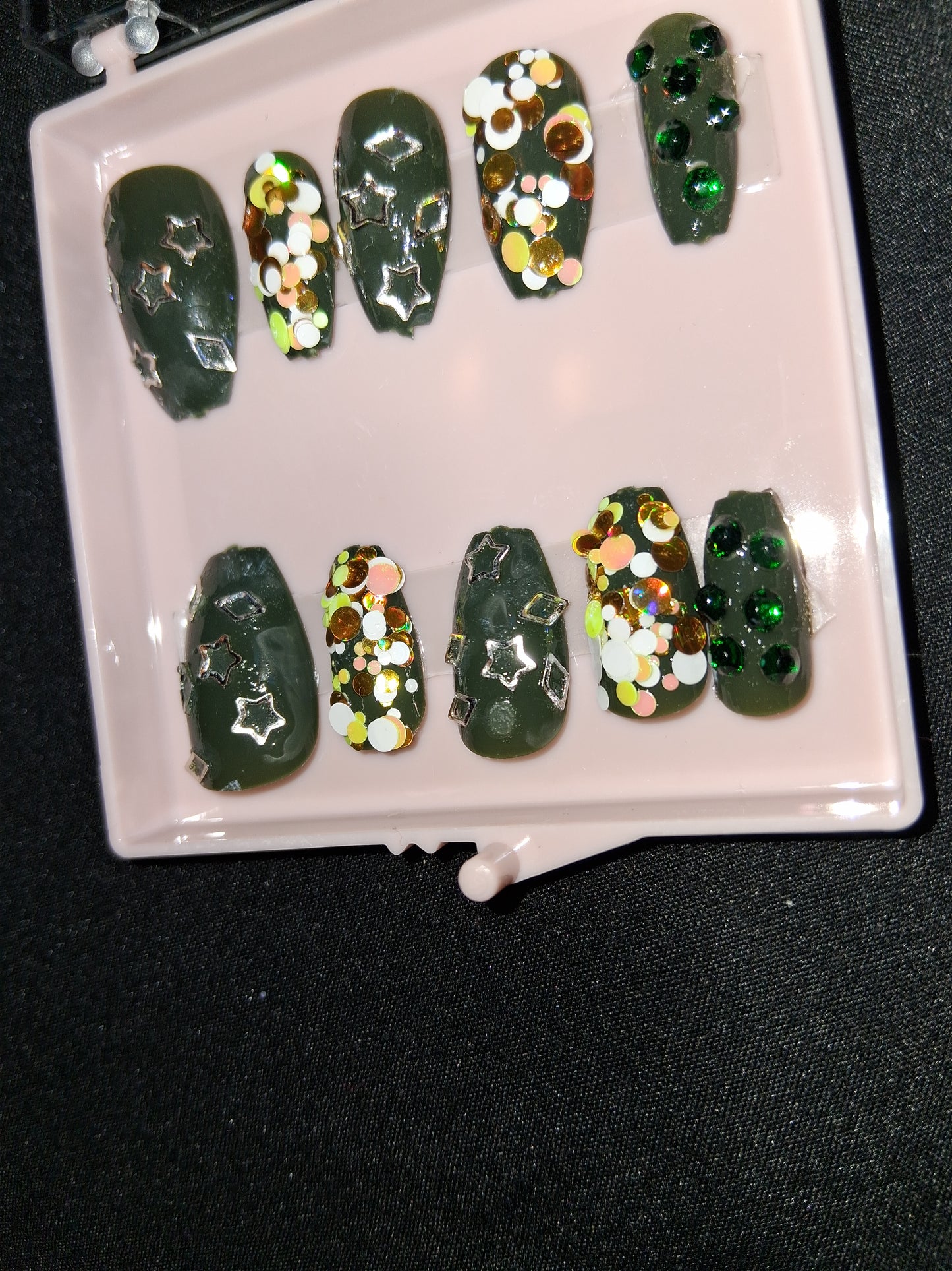 COCOMONEY NAILS CUSTOM 1 OF A KIND PIECES ACRYLIC COMES WITH FREE GIFTS