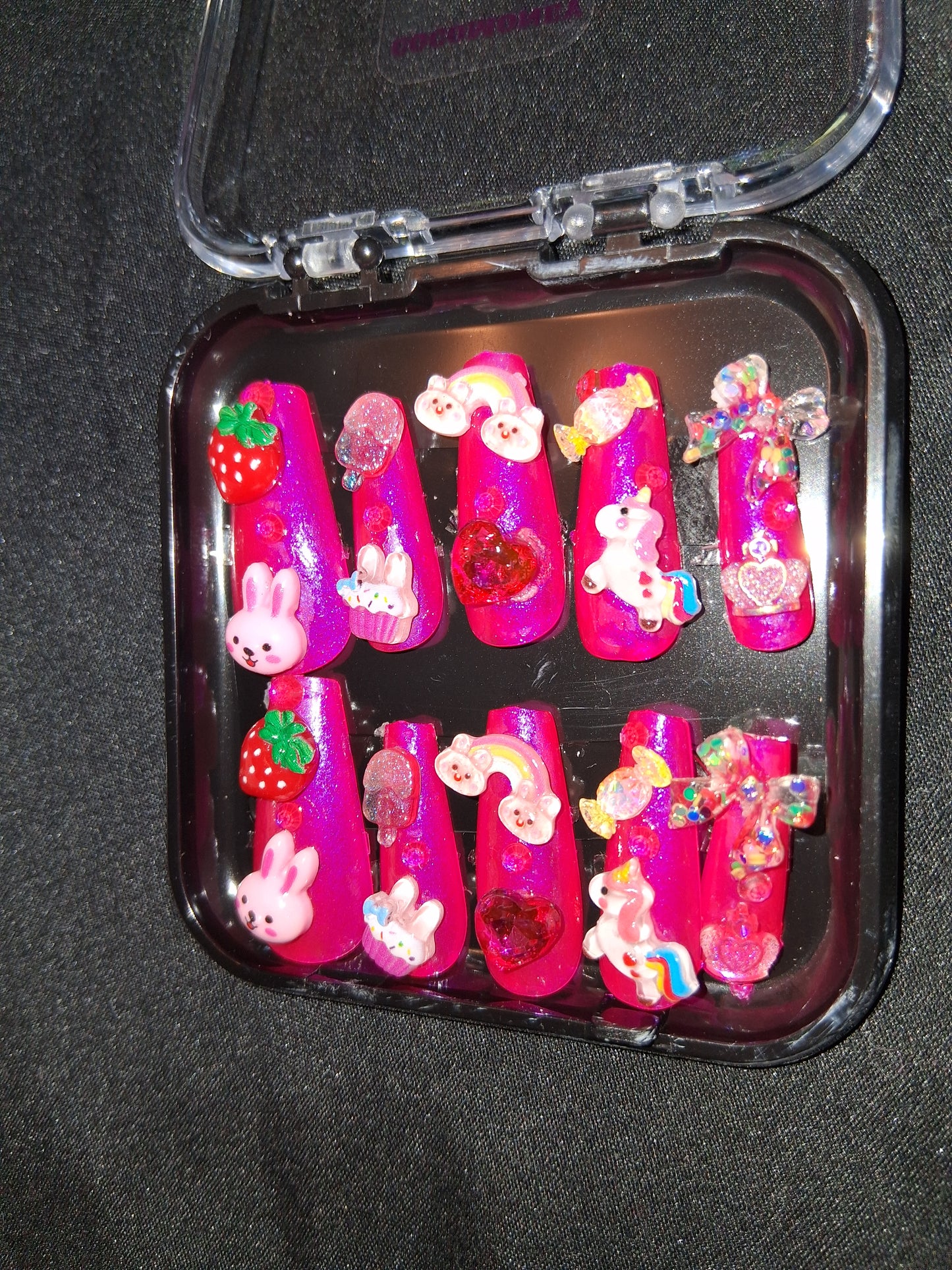 COCOMONEY NAILS CUSTOM ONE OF A KIND PIECES WITH NAIL BAG AND FREE GIFTS ACRYLIC