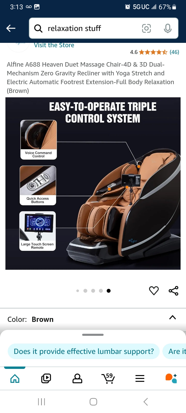Heaven Duet Massage Chair-4D & 3D Dual-Mechanism Zero Gravity Recliner with Yoga Stretch and Electric Automatic Footrest Extension-Full Body Relaxation