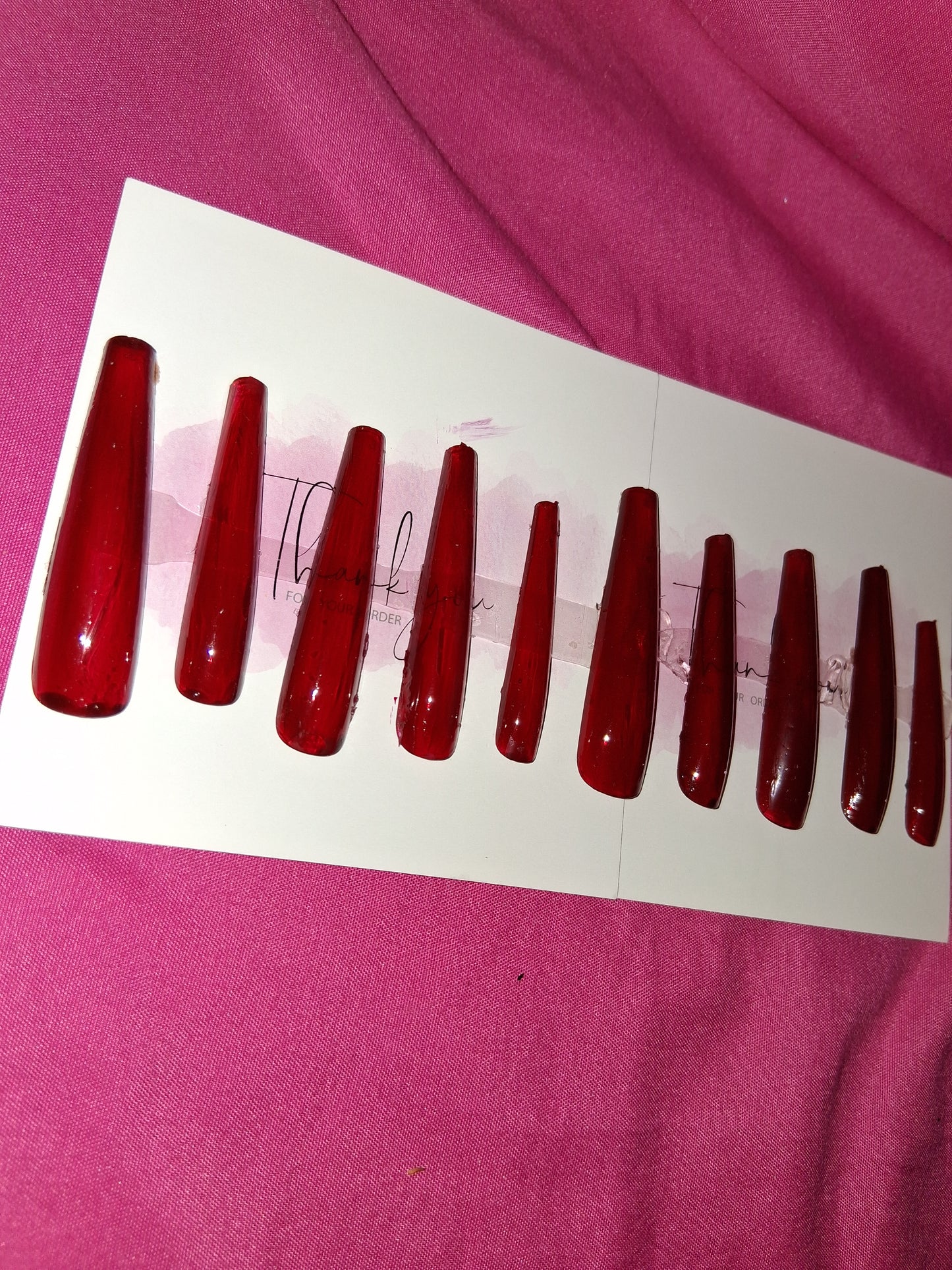 COCOMONEY NAILS CUSTOM 1 OF 1 GLUE ON PRESS ON COMES WITH FREE GIFTS #g7