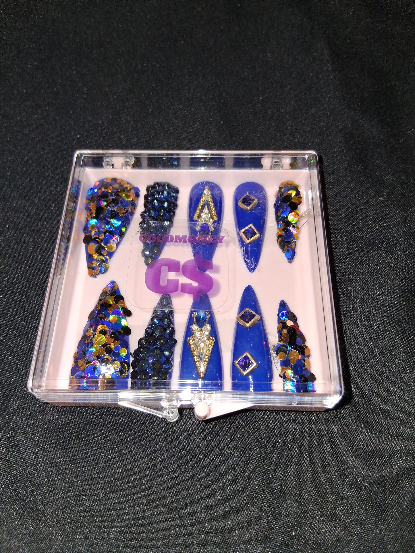 COCOMONEY NAILS CUSTOM ONE OF A KIND PIECES WITH NAIL BAG AND FREE GIFTS ACRYLIC