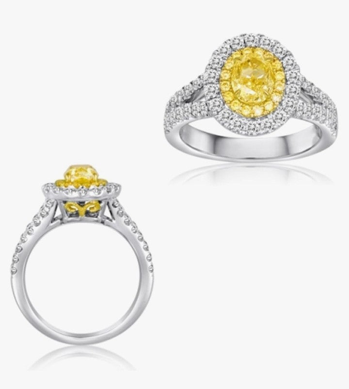 COCOMONEY
18K Gold Ring with Yellow Diamonds