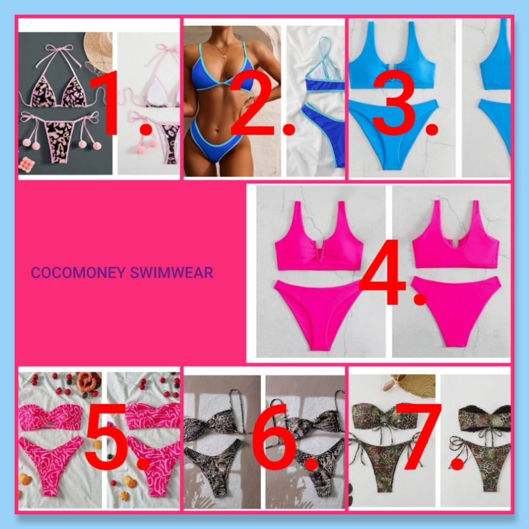 Sexy Swimsuits 1 & 2 piece choose option by number