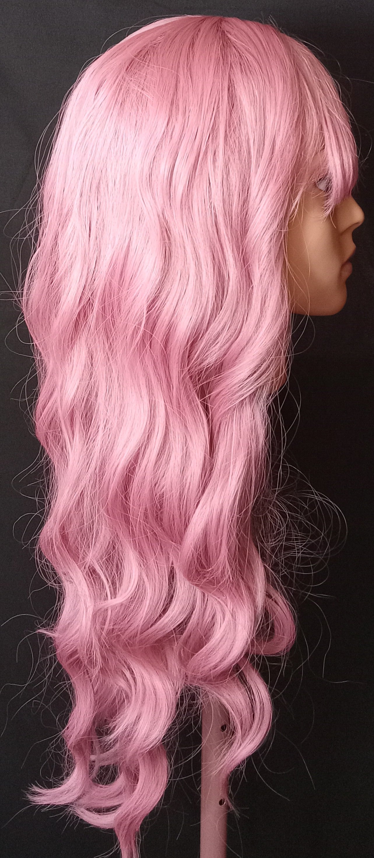 COCOMONEY COTTON LONG PINK WAVY SYNTHETIC