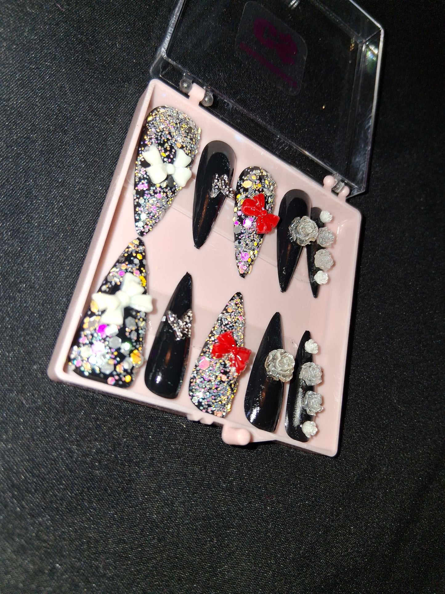 COCOMONEY NAILS CUSTOM 1 OF A KIND PIECES ACRYLIC COMES WITH FREE GIFTS