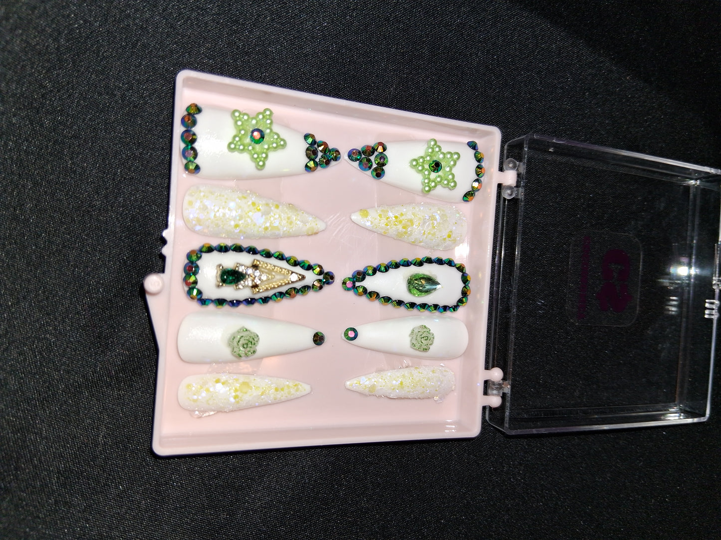 COCOMONEY NAILS CUSTOM ONE OF A KIND PIECES WITH NAIL BAG AND FREE GIFTS