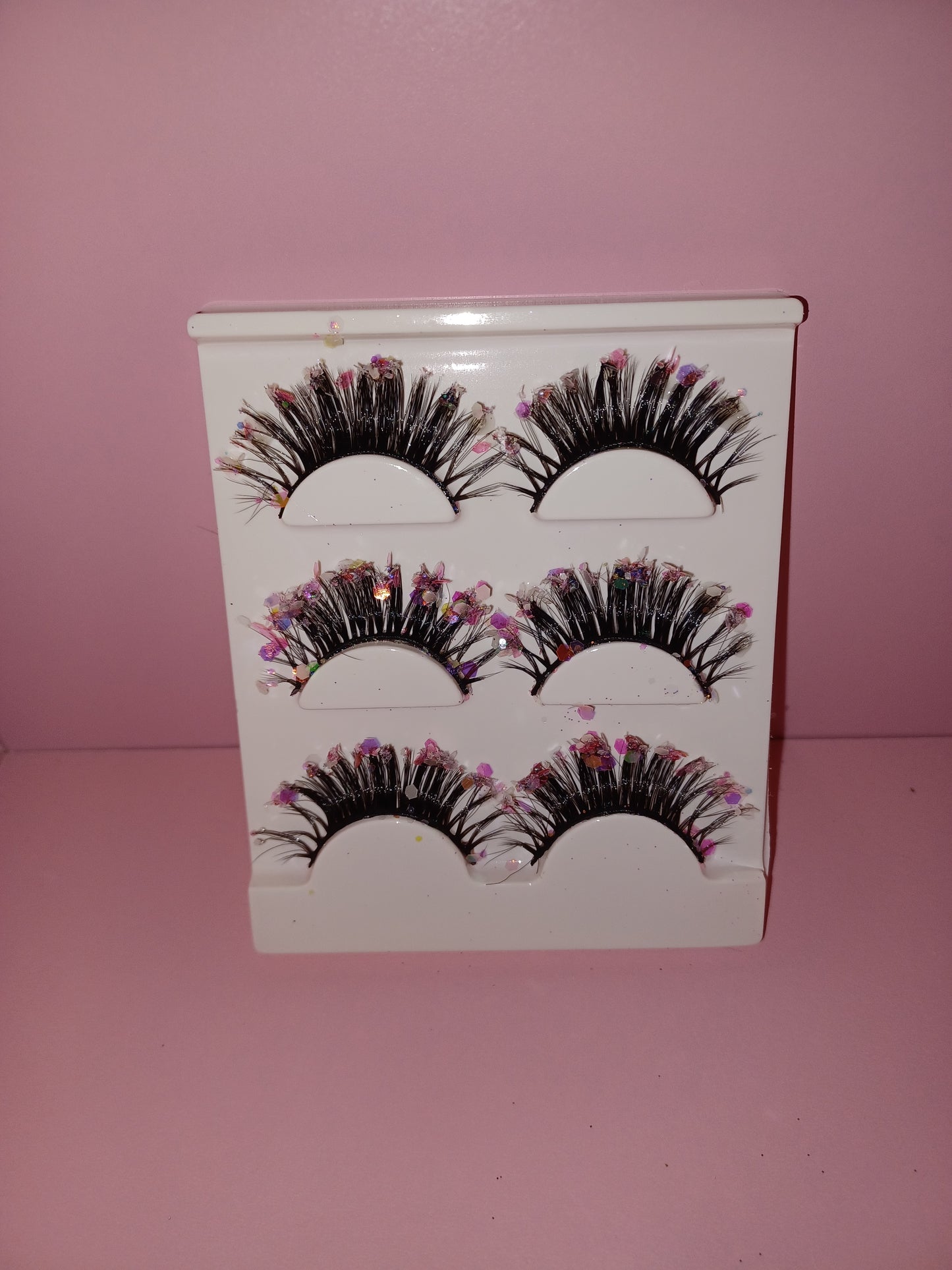 COCOMONEY PINK BLING LASHES 3 sets