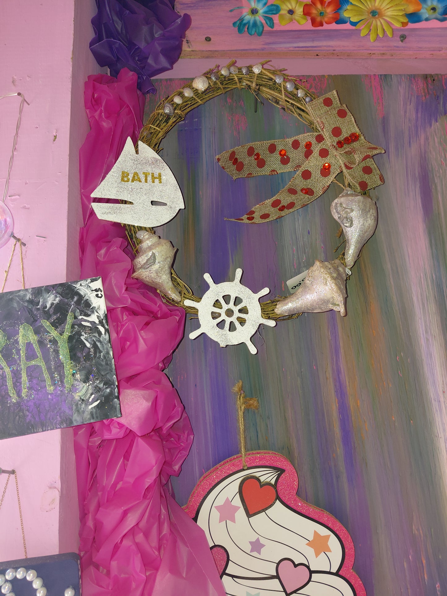 COCOMONEY ART Wreath 1 OF 1 CUSTOM PIECE wood material
