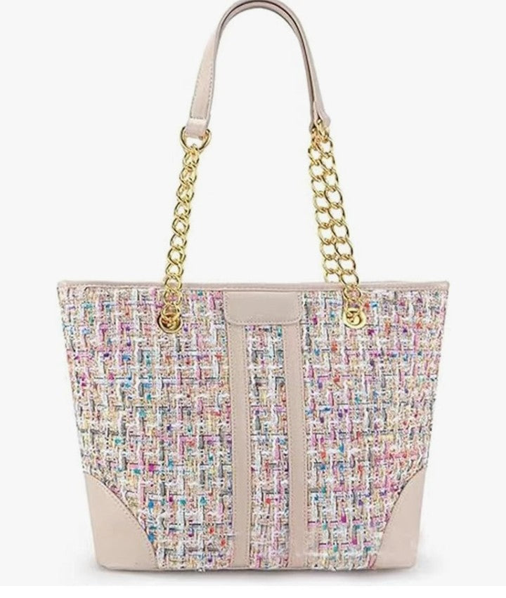 Tote Bag for Women Fashion Top Handle Large Satchel Shoulder Bag Oversized Chain Purse and Handbag Hobo Bags