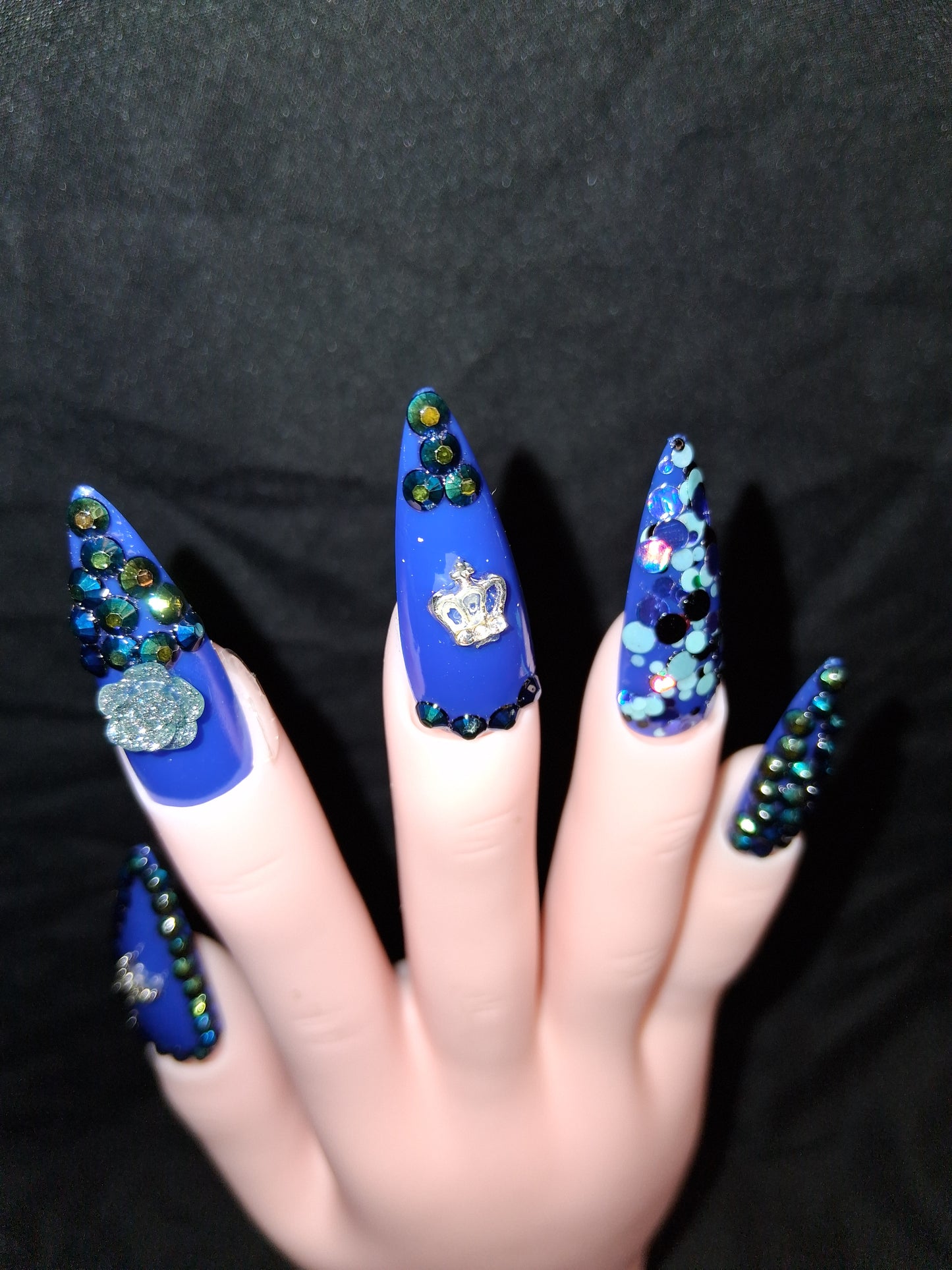 COCOMONEY NAILS CUSTOM 1 OF 1 GLUE ON PRESS ON COMES WITH FREE GIFTS #o65