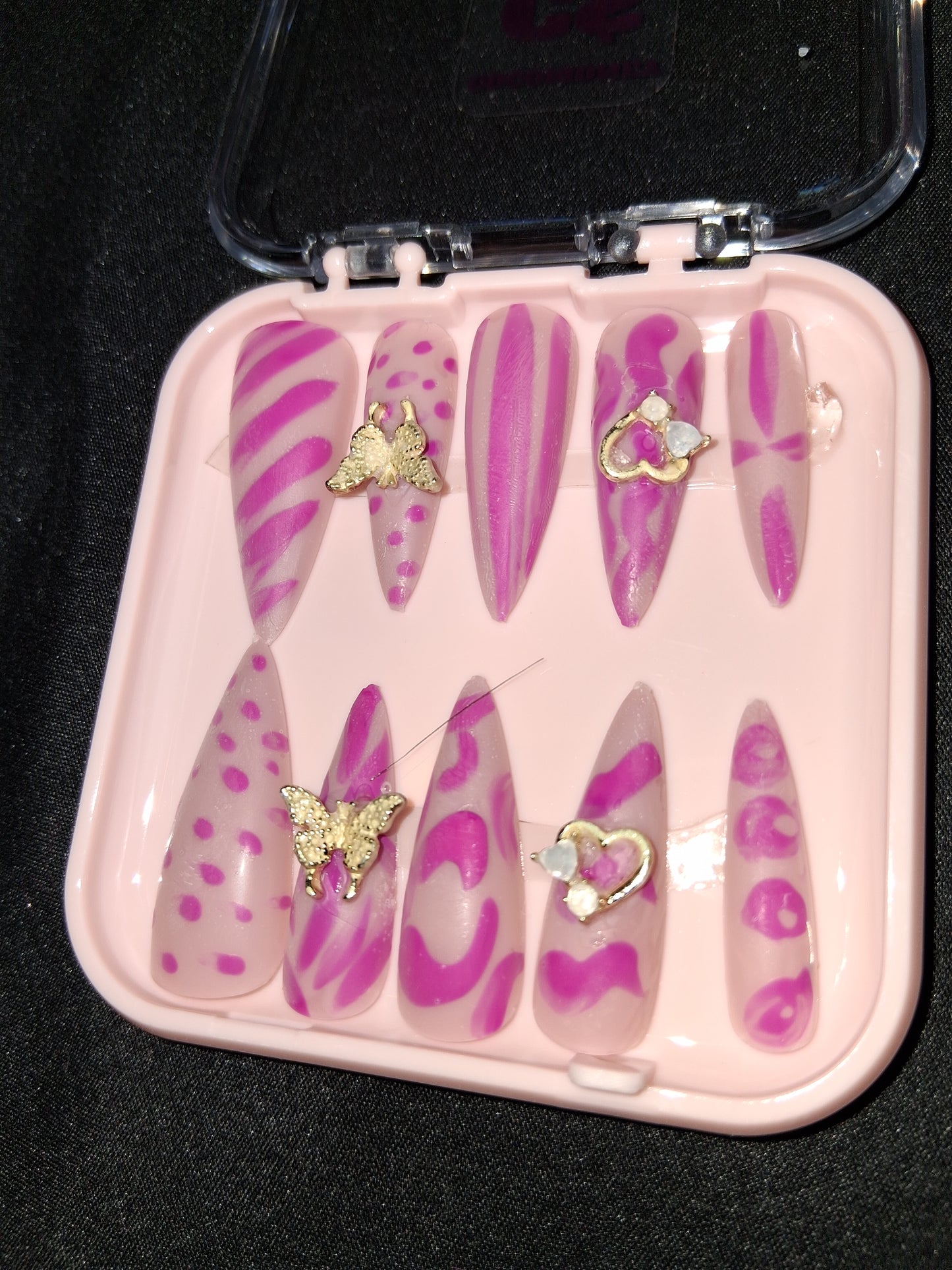 COCOMONEY NAILS CUSTOM ONE OF A KIND PIECES WITH NAIL BAG AND FREE GIFTS ACRYLIC