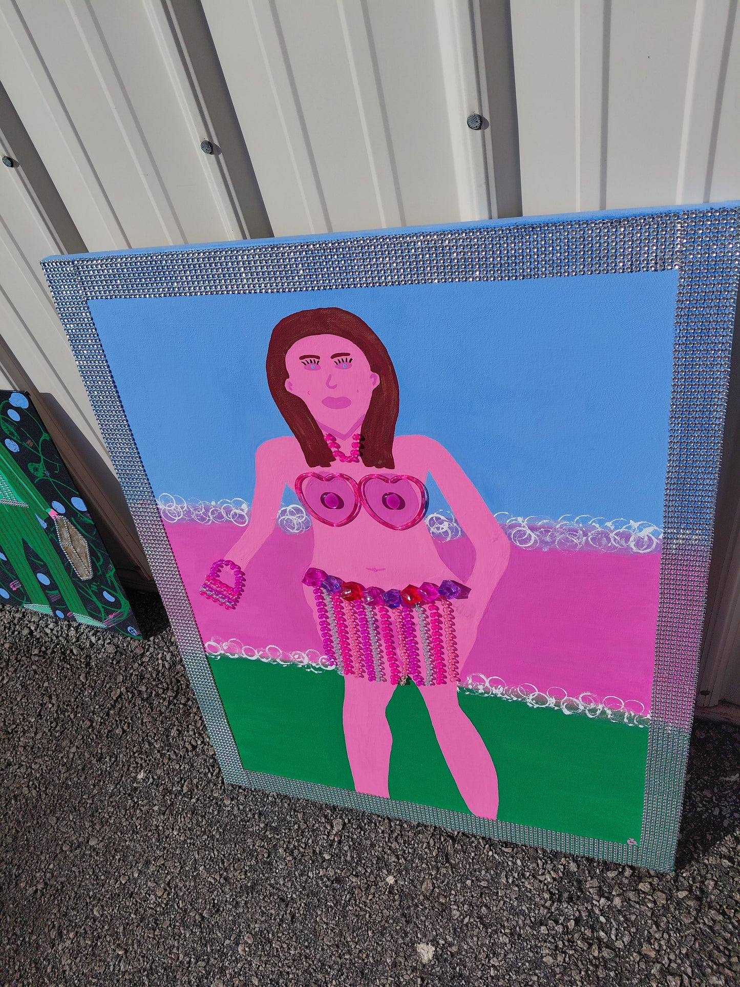COCOMONEY ART 1 OF 1 blessed CUSTOM PIECE BY COCOMONEY painting on canvas