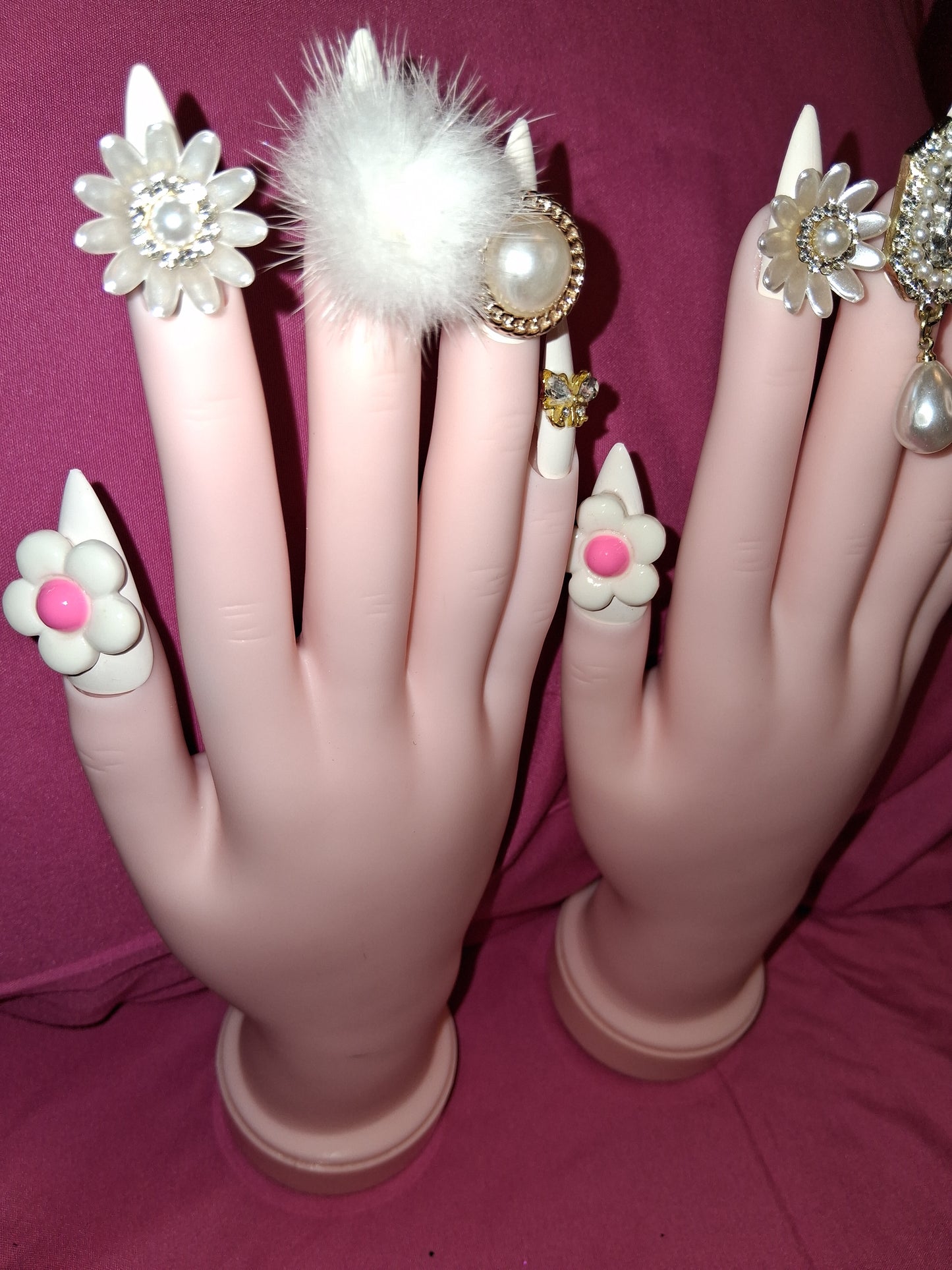 COCOMONEY NAILS CUSTOM 1 OF 1 GLUE ON PRESS ON COMES WITH FREE GIFTS #o19