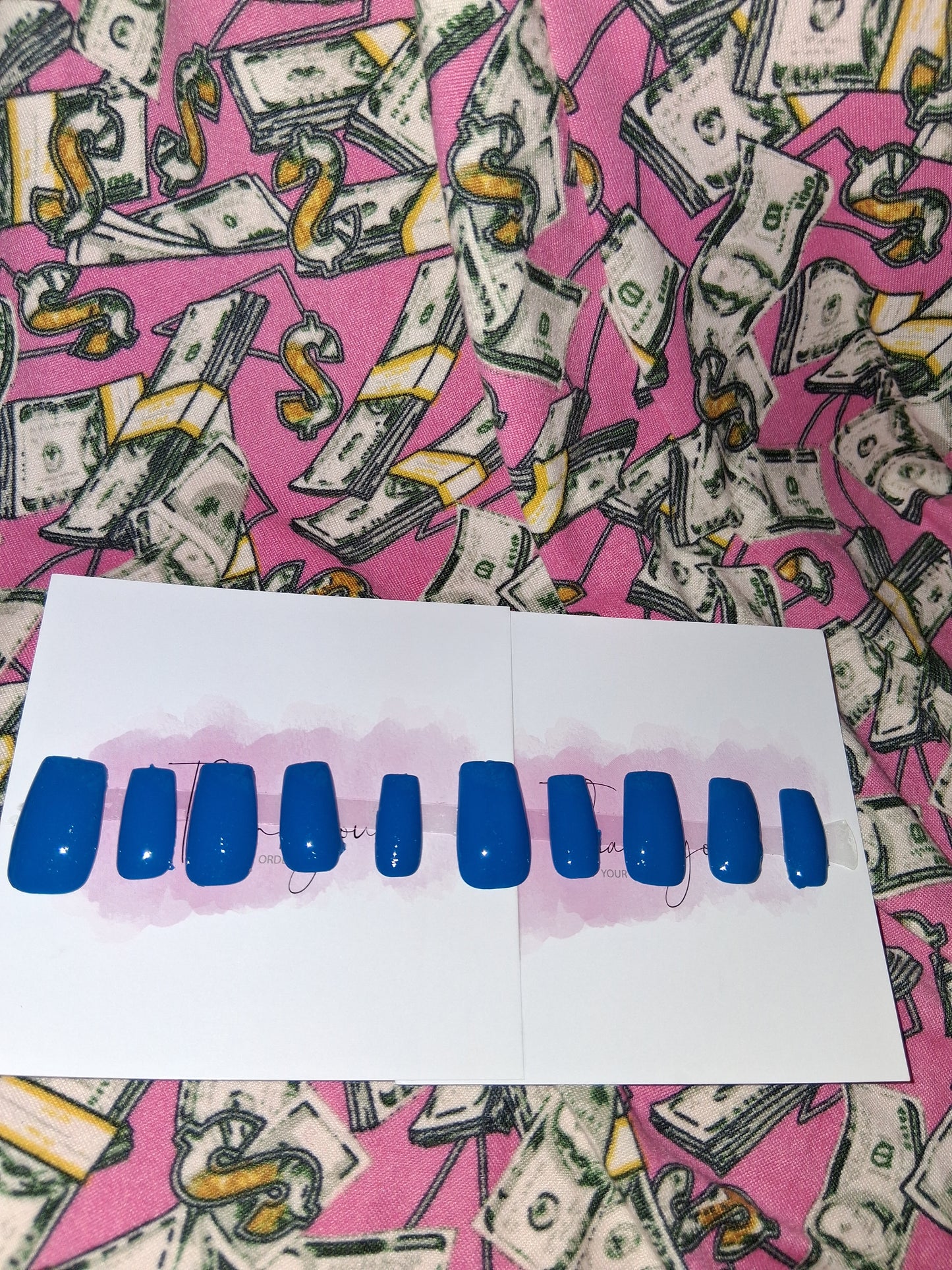 COCOMONEY NAILS CUSTOM 1 OF 1 GLUE ON PRESS ON COMES WITH FREE GIFTS #g8