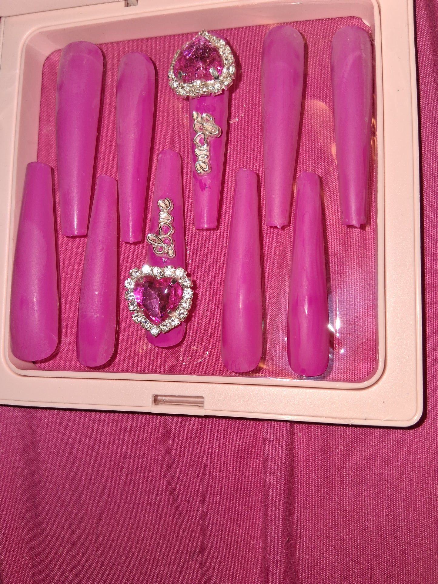 COCOMONEY NAILS CUSTOM 1 OF 1 GLUE ON PRESS ON COMES WITH FREE GIFTS #o21