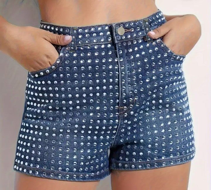 BLING JEAN SHORTS