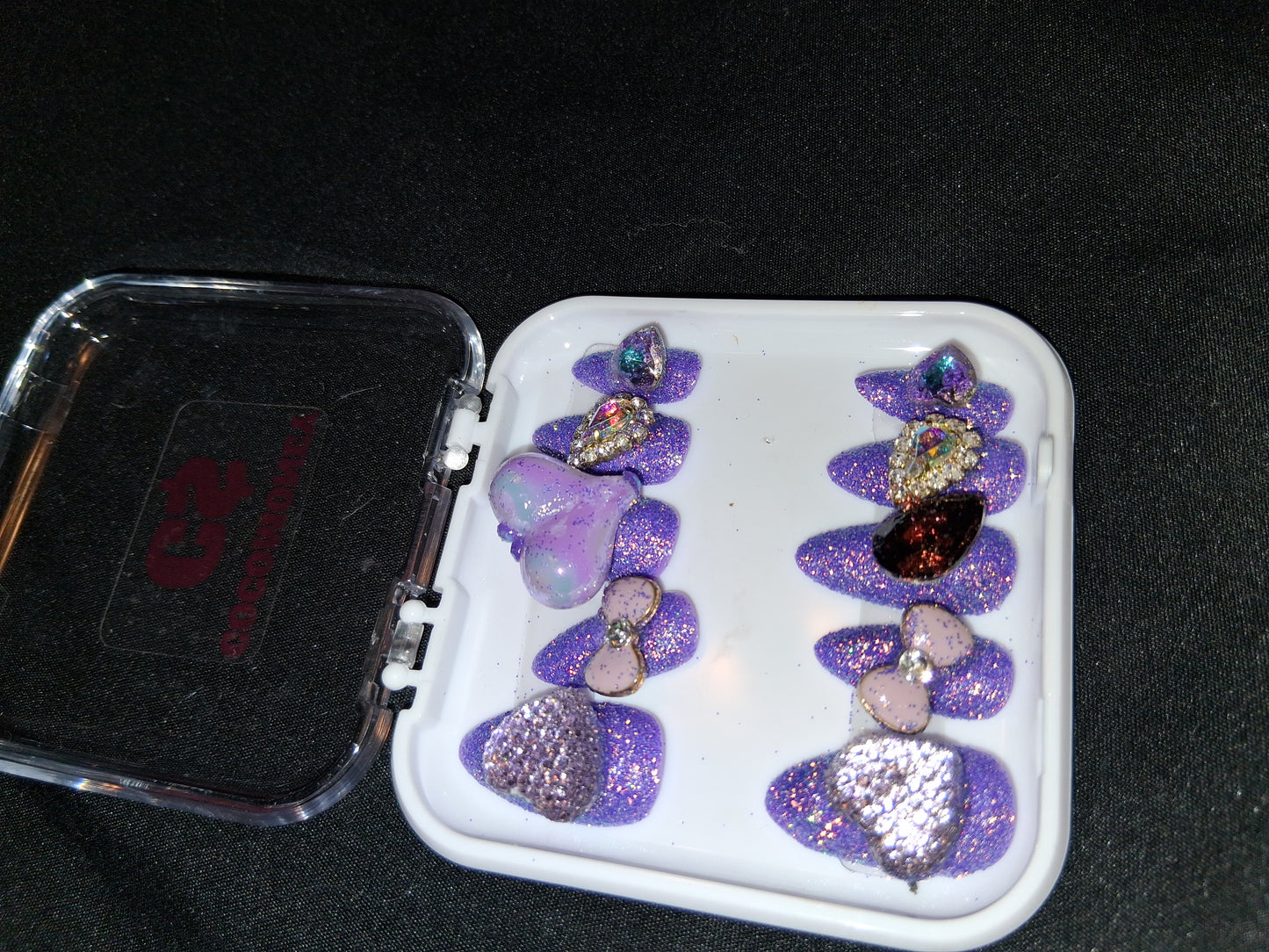 COCOMONEY NAILS CUSTOM ONE OF A KIND PIECES WITH NAIL BAG AND FREE GIFTS