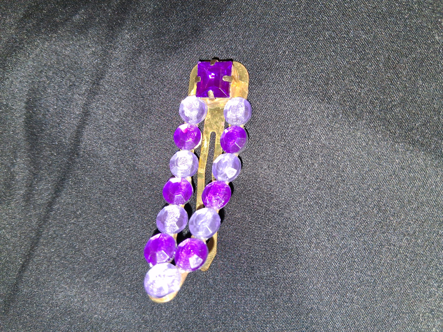 COCOMONEY HAIR CLIP 3INCH CUSTOM 1 OF A KIND PIECE with gemstones