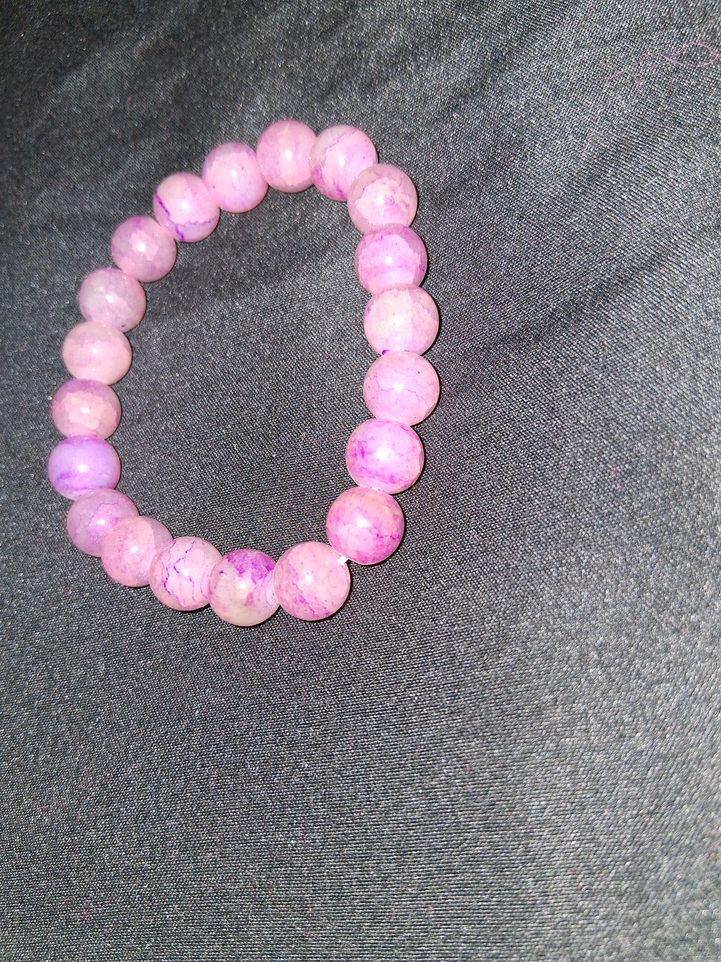 Beaded bracelet COCOMONEY costume jewelry only one pink